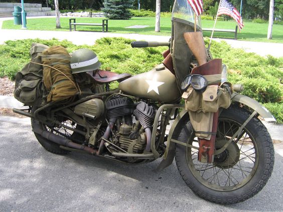 1941 Harley - Military Configuration. My brother has a bike just like this, that he did in tribute to our pepaw.
