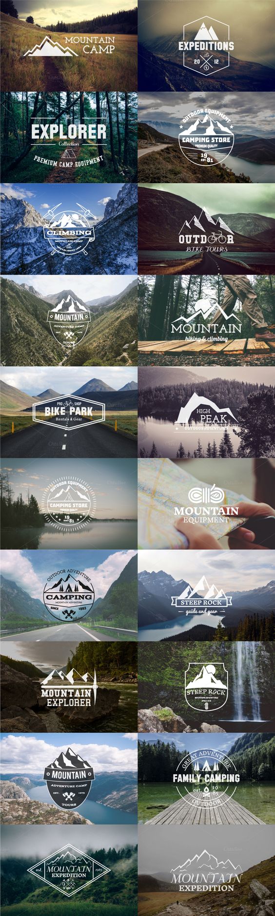 20 Adventure Badges & Logos #design Download: