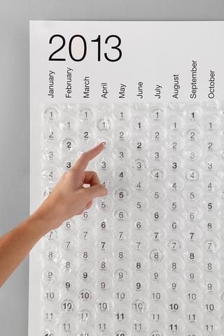 2013 Bubblewrap Calendar