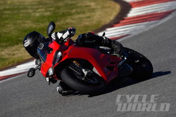 2015 Ducati 1299 Panigale S track action shot