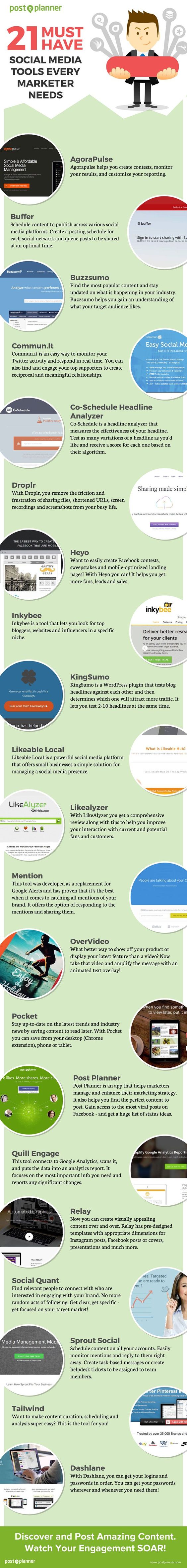 21 Social Media Tools for Smart Marketers