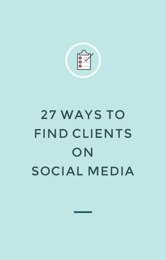 27 ways to find clients on social media — Nesha Designs