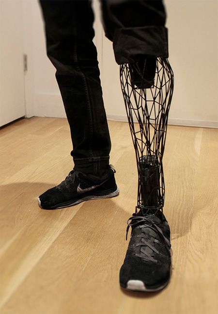 3d printed titanium prosthetic leg. This would make so many kids proud to wear their prosthetics. Awesome level = 100