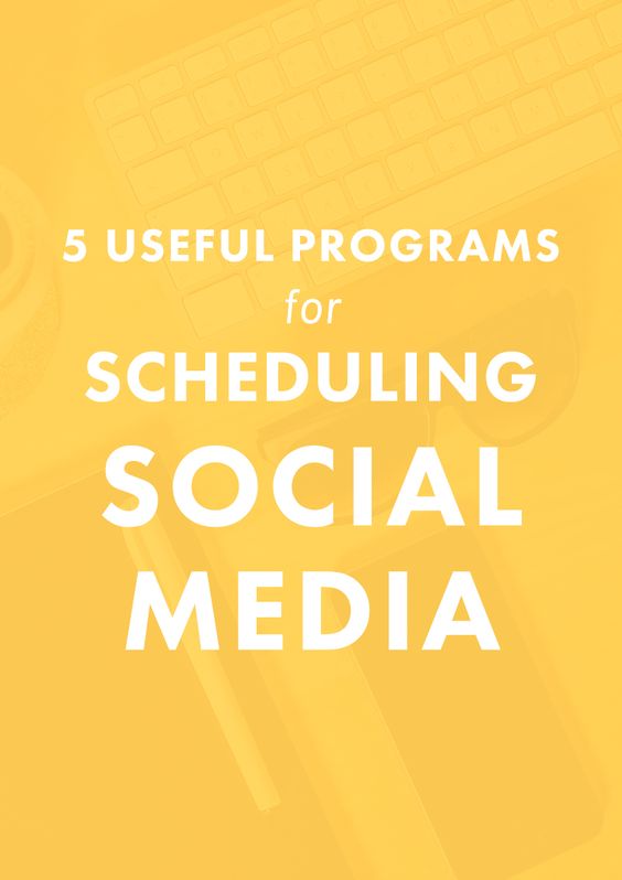 5 Useful Programs for Scheduling Social Media. | Do you LOVE social media because it connects you to your audience and customers, but HATE how much time it takes to do everyday? You have to check out these 5 social media scheduling programs. #lifechanging #blogging #socialmedia