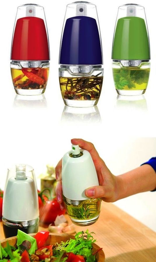50 Useful Kitchen Gadgets You Didn't Know Existed - love this oil mister you can add herbs to!!