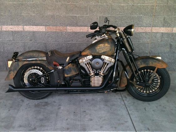 A custom Harley-Davidson motorcycle was built for Tombstone Harley-Davidson by a team at Harley-Davidson of Tucson. The bike features a rustic, western look complete with a saddle fitted for holding bullets and a gun. The bike itself is a 2006 Springer Classic, which was chosen because it already has an older look to it.