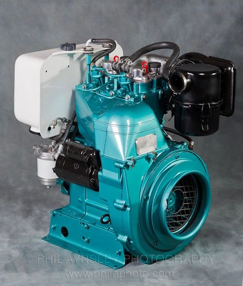 A Ducati industrial diesel engine from the 1970's.  864cc, 22hp.  For the love of motorcycles, please, someone put one of these in a trellis frame.