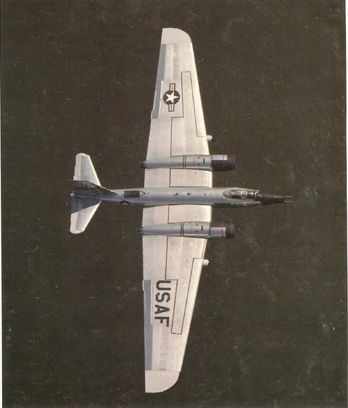 A Martin B-57 Canberra in WB-57 configuration, serving with the USAF