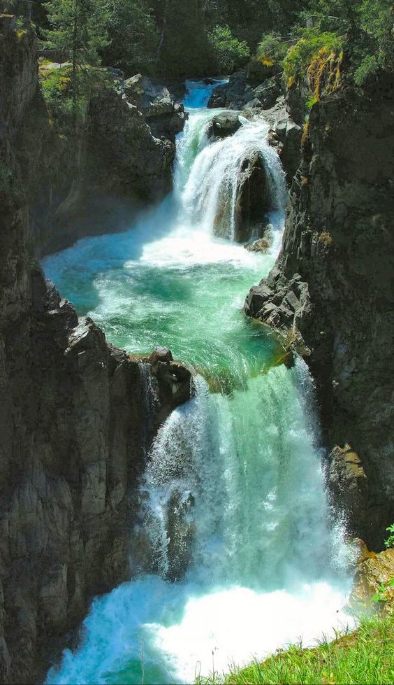 Absolutely  River Falls located in the City of Parksville on Vancouver Island. (been to Vancover, but didn't get to see THIS!)