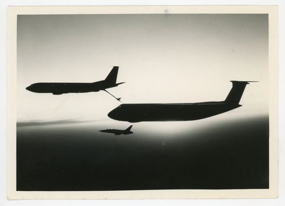 Aerial refueling C-5 - military aviation vintage photo- tanker transport fighter aircraft- AAR - IFR by GRAINSofBrussels on Etsy