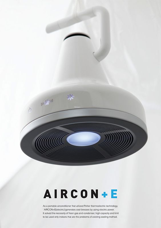 Aircon+E – Portable Air-conditioner by Stella Baek, Mingyeong Baek, Hyunju Park, Mi Jang and Jimin Lee