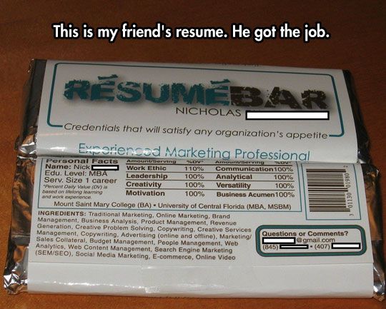 An innovative resume design // funny pictures - funny photos - funny images - funny pics - funny quotes - #lol #humor #funnypictures
