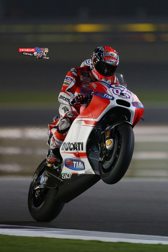 Andrea Dovizioso was pipped at the post for the win by Valentino Rossi in Qatar MotoGP 2015