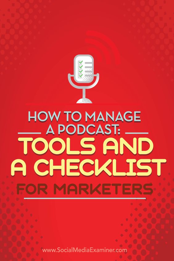 Are you interested in starting a podcast?  Creating a successful podcast doesn’t have to be a time-consuming process. Today, tools can help streamline activities such as finding guests, publishing audio, and promoting episodes.  In this article you’ll discover how to manage your podcast from start to finish. Via @Social Media Examiner.