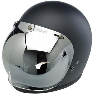 Biltwell Gringo helmet with chrome bubble shield