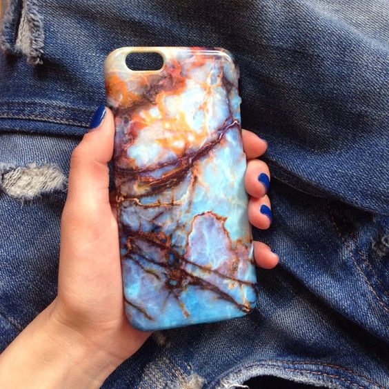 Blue marble iPhone Case iPhone 6 Plus Case Marble by iPhoneCaseUA