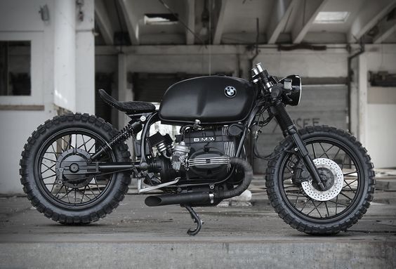 BMW R100S Black Baron  Our latest custom motorbike crush is this beastly beamer by Denmark’s Relic Motorcycles. The donor bike started as a BMW R100S (it was actually an old police bike) from the 80s, and was striped to its essentials.