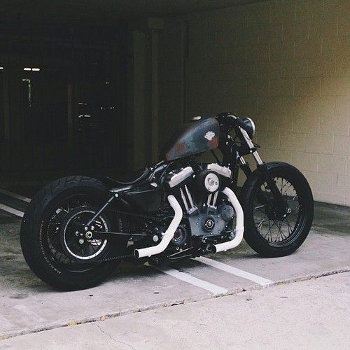 Bobber Inspiration | Adam Wichmanns Harley-Davidson Sportster bobber. | Bobbers and Custom Motorcycles