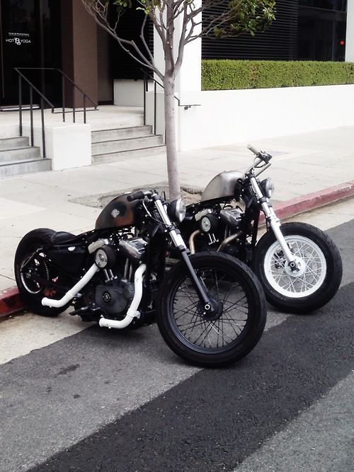 Bobber Inspiration | Harley Davidson Sportster Bobbers - #bobber| Bobbers and Custom Motorcycles
