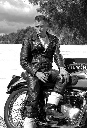 British Cafe Racer. They call them ROCKERS due to the throw-back 50's look they sport in their clothing.