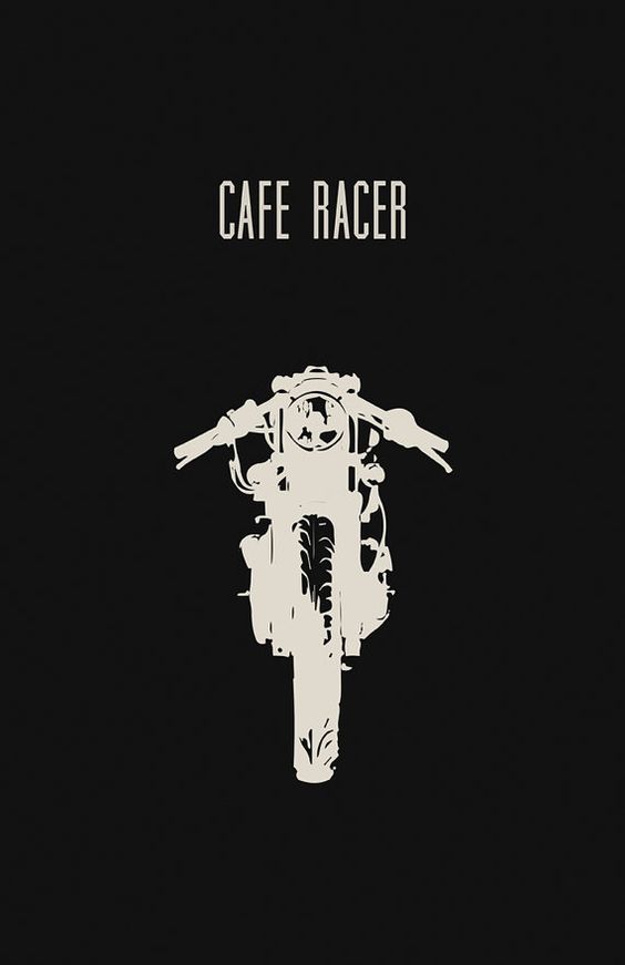 Cafe Racer Motorcycle Poster by InkedIron #caferacer