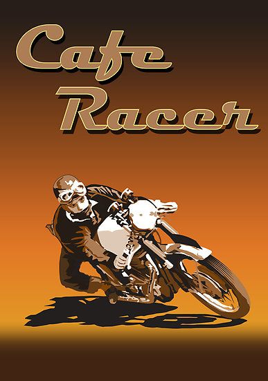 Cafe Racer style poster