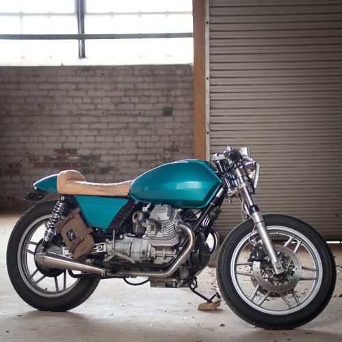 caferacersofinstagram: 1982 Moto Guzzi V50 MK3 by @Steve West. ... caferacersofinstagram: 1982 Moto Guzzi V50 MK3 by @Steve West. Love color choice and with the @Cotter Pin Moto Gear tool book. Thanks for sharing! #croig #caferacersofinstagram