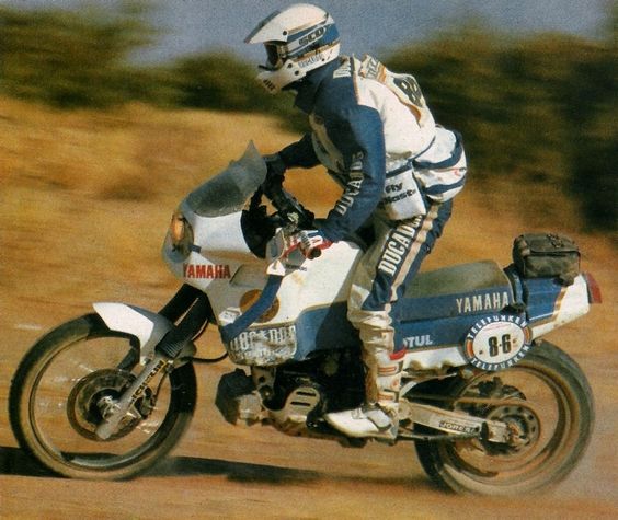 Carlos Mas, Yamaha XT 660 TÉNÉRÉ, Dakar Rally 1987. (from rallye-tenere)