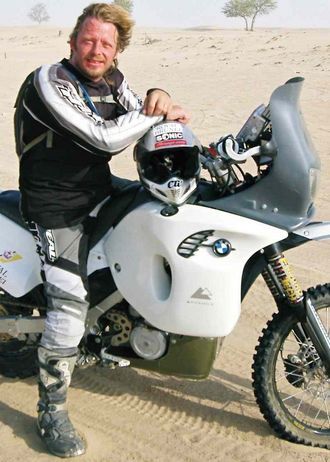 Charley Boorman. Motorcycle adventurer