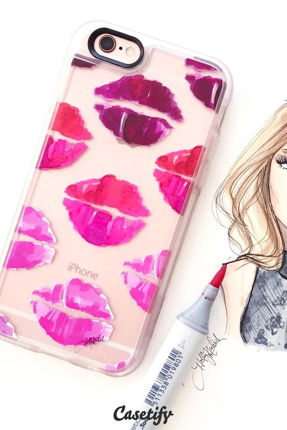 Click through to see more chic fashion illustration protective iPhone 6 phone case designs by @H. Nichols Illustration   #chic | @Casetify