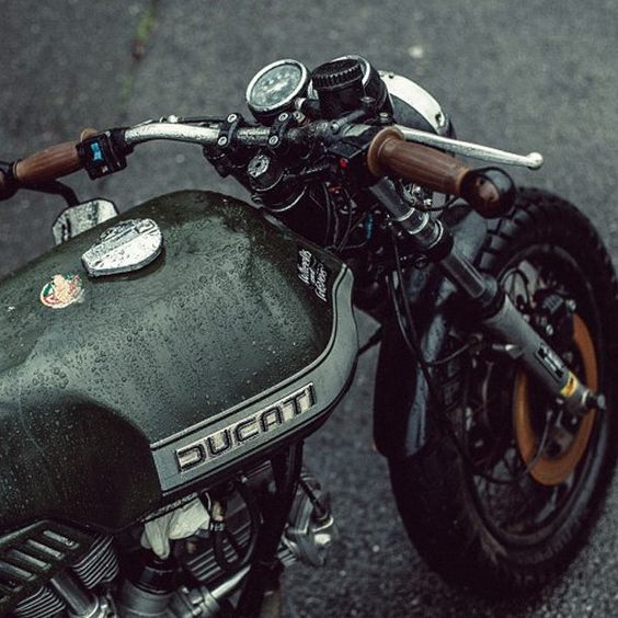 Coffee and Cigarettes #ducati #bratstyle #motorcycles | 