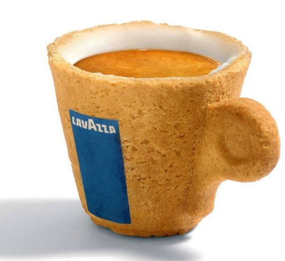 Cookie Cup Lets You Drink Your Coffee–And Eat It  fun is that coffee lovers!!