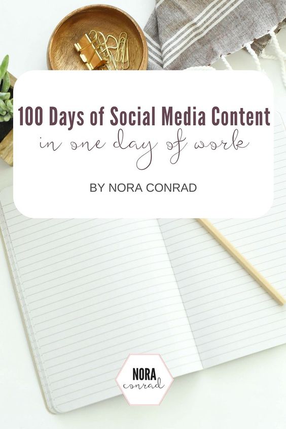 Create 100 days of Social Media Content in 1 day // for creative entrepreneurs, bloggers, small businesses, and infopreneurs!