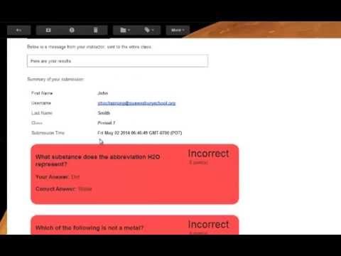 Creating Self Grading Quizzes with Google Forms and the Flubaroo Add On - YouTube