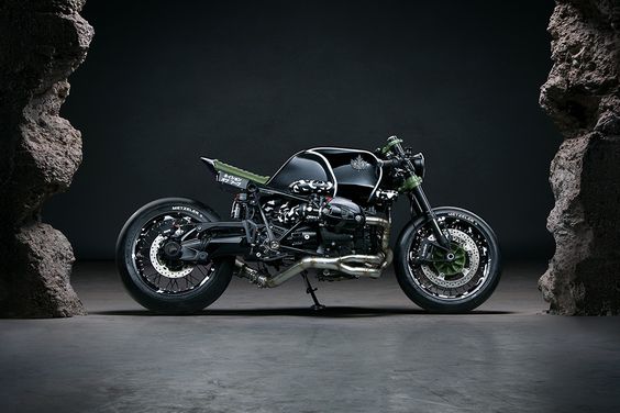 Custom BMW Motorcycle With Camouflage Detailing