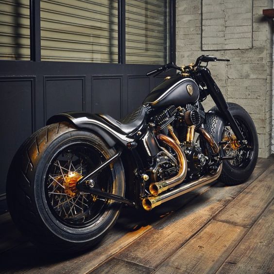 Custom Harley Davidson Softail Slim motorcycle by Rough Crafts. This bike is known as 