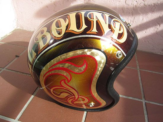 Custom painted helmet