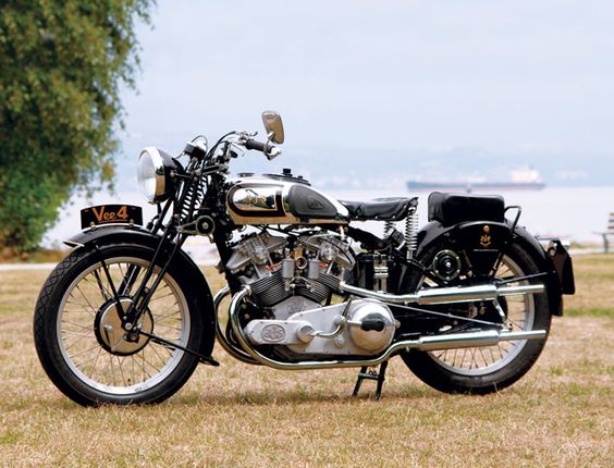 Dan Smith's 1935 AJS V4 replica based on the prototype of a motorcycle AJS never offered for sale. (Photo by Aaron Steadman, Motorcycle Classics Jan/Feb. 2011)
