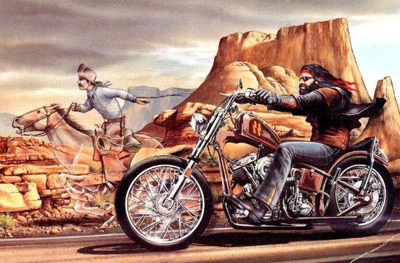 David Mann Motorcycle Art |  Mann art