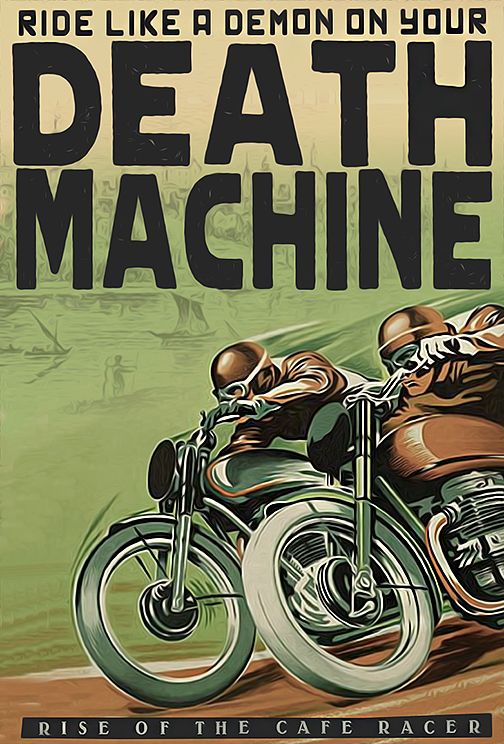 Death Machine - Dual Riders Cafe Racer #graphicdesign | 