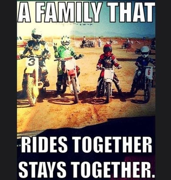 ♥ dirt bike family