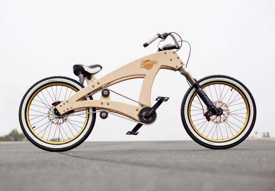 DIY lowrider wooden beach cruiser bicycle by jurgen kuipers - designboom | architecture