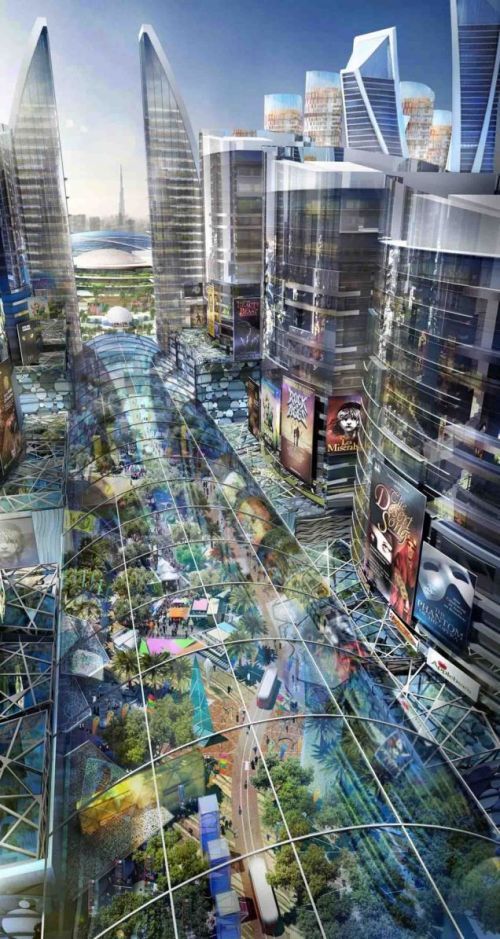 Dubai To Build The World’s First Climate-Controlled City [Mall of the World, Sheikh Zayed Road, UAE, Futuristic City, Mohammed Bin Rashid, Futuristic Architecture]