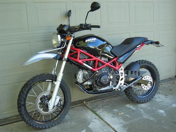 Ducati 695 converted to a dual sport!