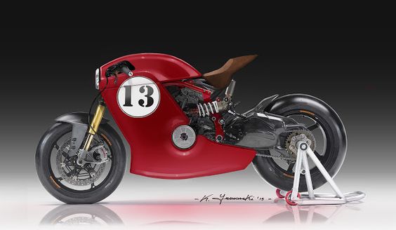 Ducati Cafe Racer Design by Kenyamasaki