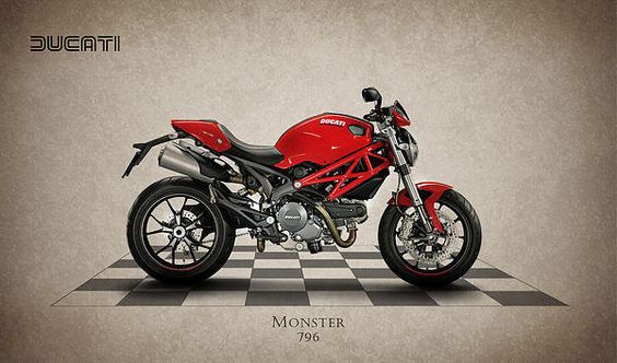 Ducati Monster 796 Print By Mark Rogan