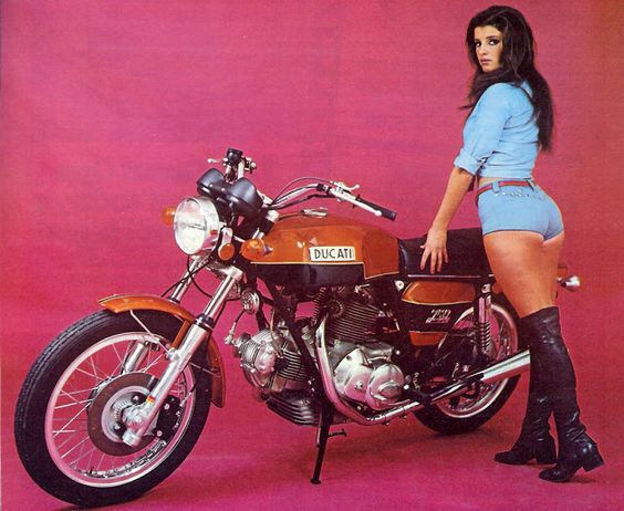 Ducati vintage Girl.