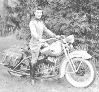 During WWII, Dot worked as a motorcycle courier for a defense contractor.