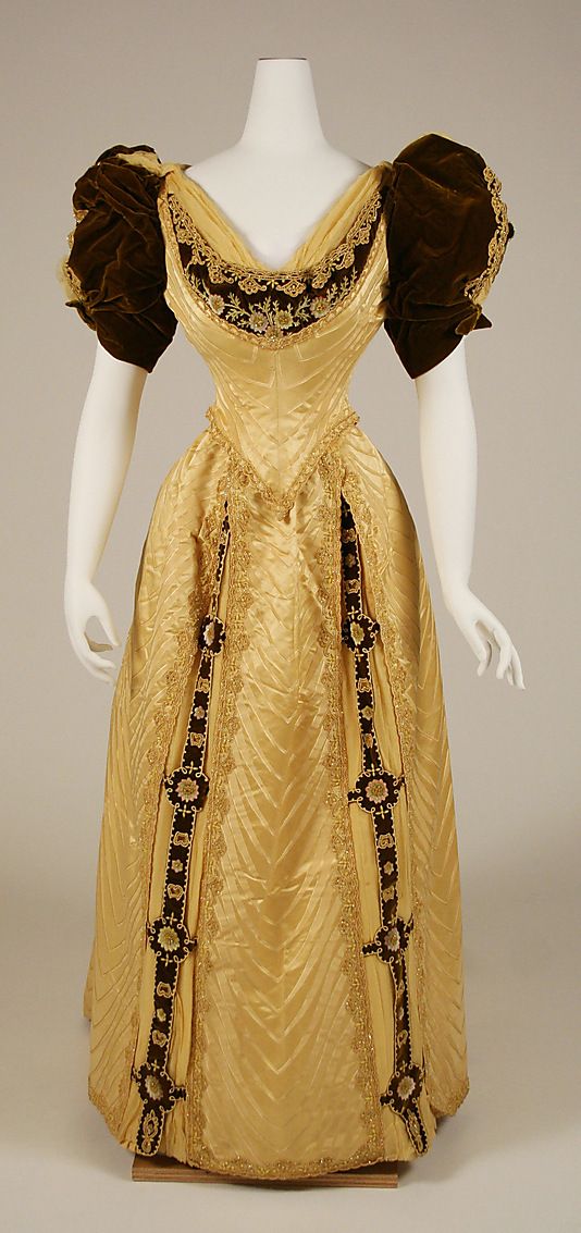 Ensemble  Date: 1890–91 Culture: French Medium: silk, glass, leather