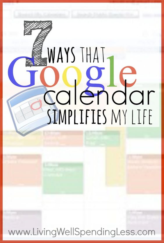 Ever feel like you can't quite keep track of all those balls you've got up in the air? Don't miss these 7 ways that Google Calendar can simplify your life and help you keep your sanity. I especially love #7!